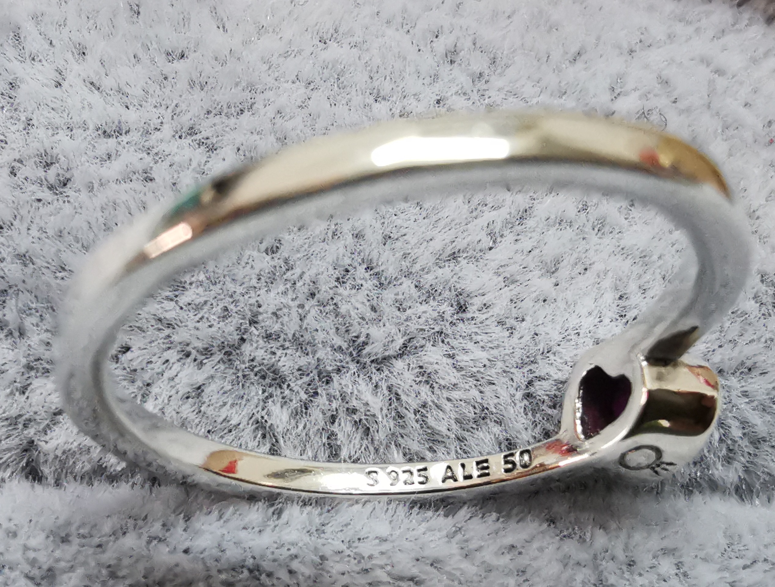 PANDORA RING 199267C01 Red Tilted Heart 